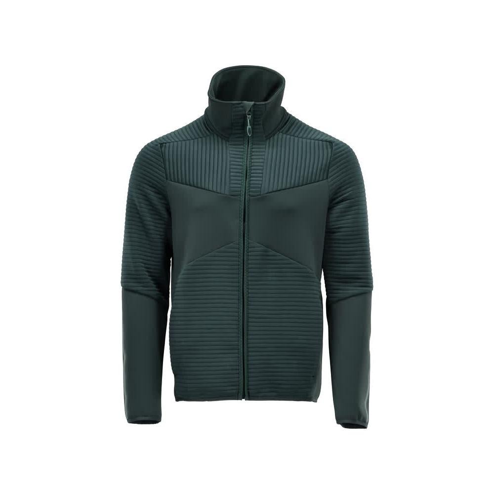 Fleece trui met microfleece jack met ritssluiting