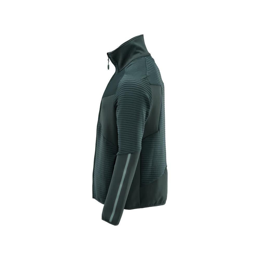 Fleece trui met microfleece jack met ritssluiting