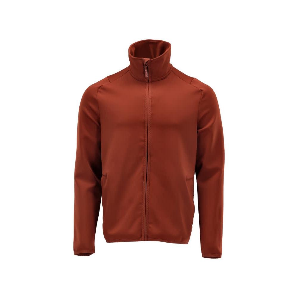 Fleece trui met microfleece jack met ritssluiting