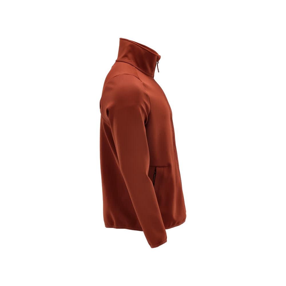 Fleece trui met microfleece jack met ritssluiting