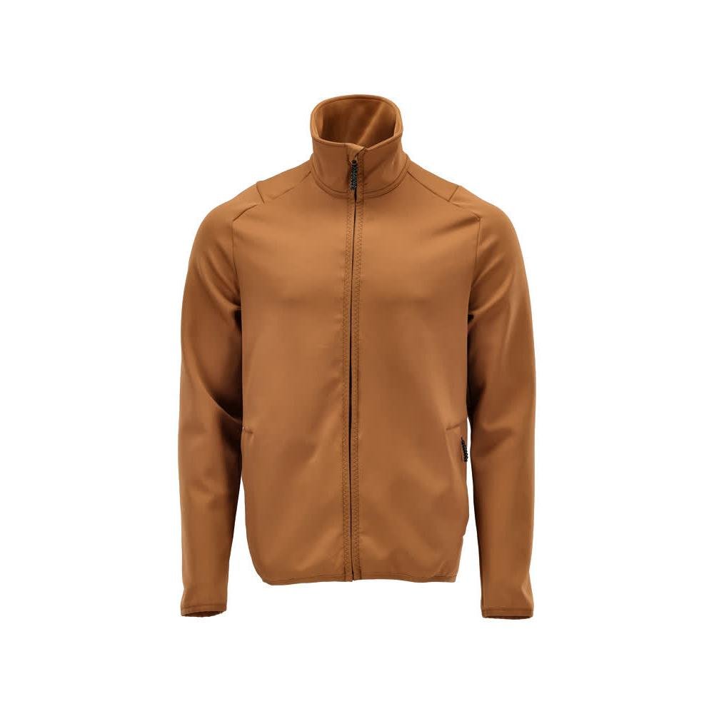 Fleece trui met microfleece jack met ritssluiting