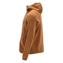 Fleece trui, capuchon, microfleece jack met ritssluiting, notenbruin