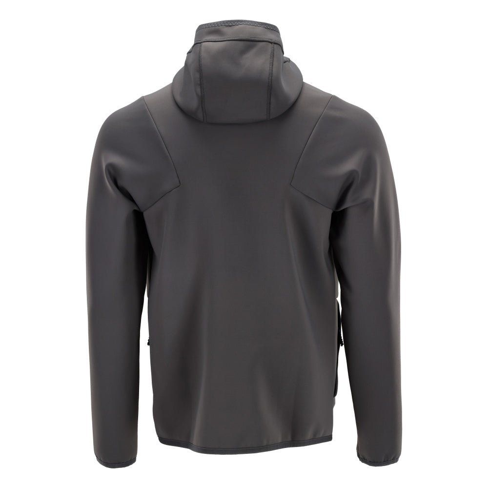 Fleece trui, capuchon, microfleece jack met ritssluiting, antracietgrijs