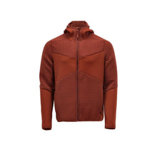 Fleece trui, capuchon, microfleece jack met ritssluiting, herfstrood