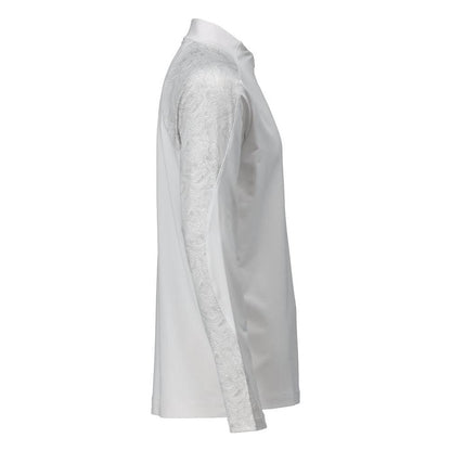T-shirt, lange mouw, t-shirt met korte rits