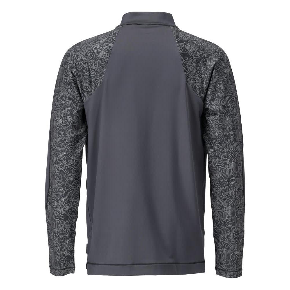 T-shirt, lange mouw, t-shirt met korte rits
