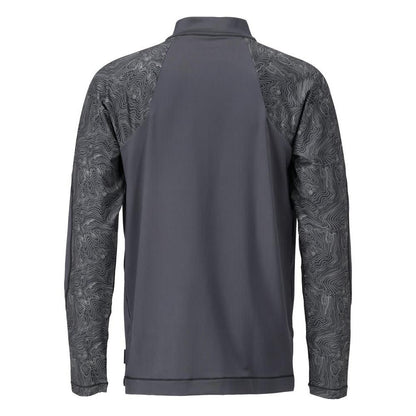 T-shirt, lange mouw, t-shirt met korte rits