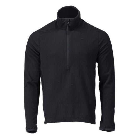 Microfleece trui met korte rits microfleece jas