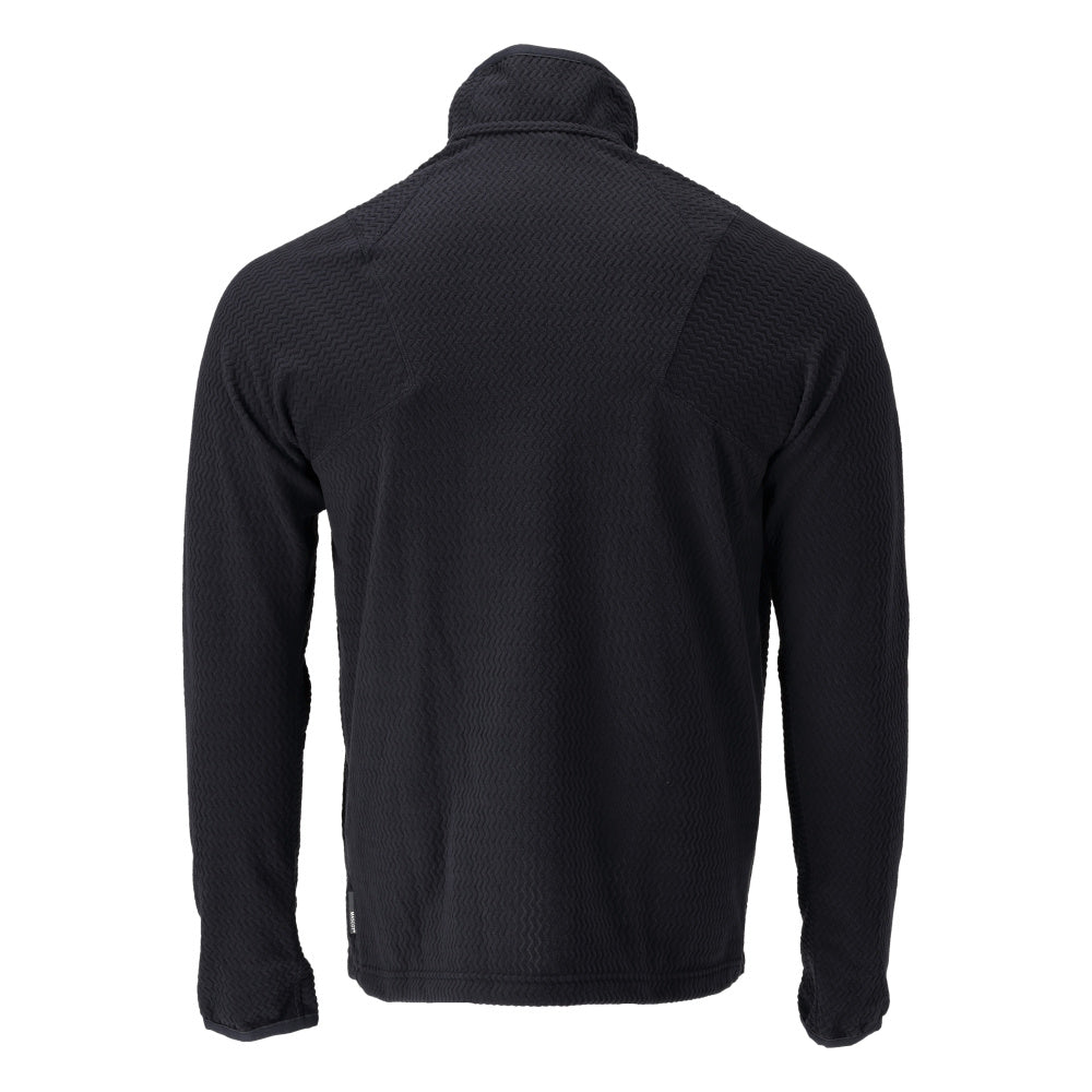 Microfleece trui met korte rits microfleece jas