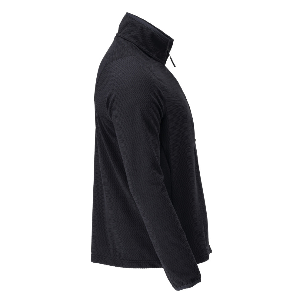 Microfleece trui met korte rits microfleece jas