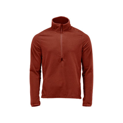 Microfleece trui met korte rits microfleece jas