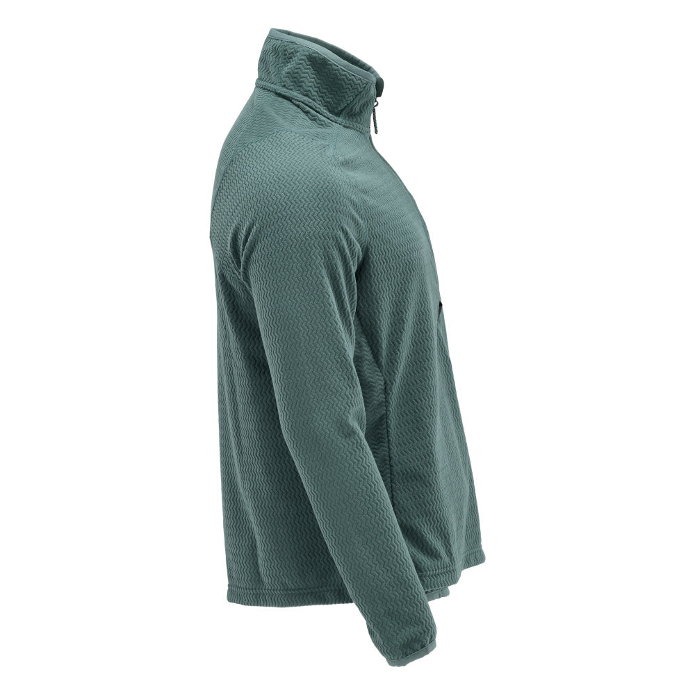 Microfleece trui met korte rits microfleece jas