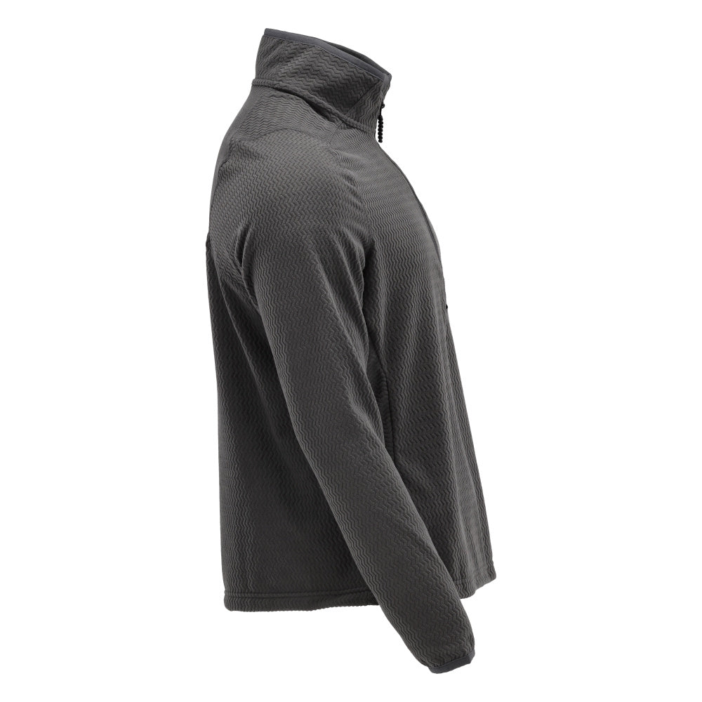 Microfleece trui met korte rits microfleece jas