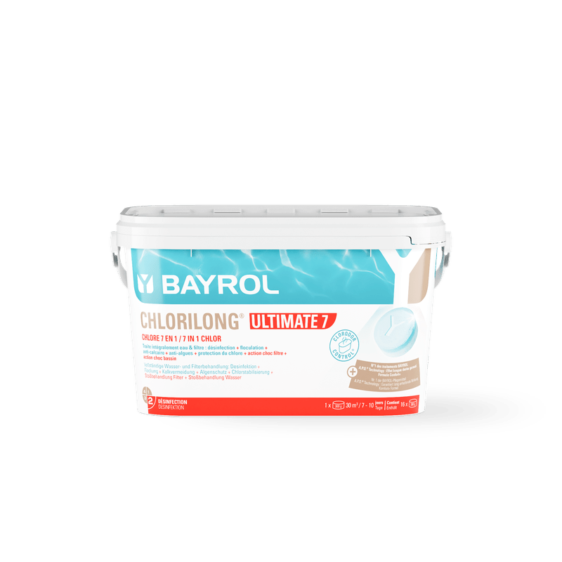 BAYROL Chlorilong® ULTIMATE7 tweefasige chloortabletten met 7 functies