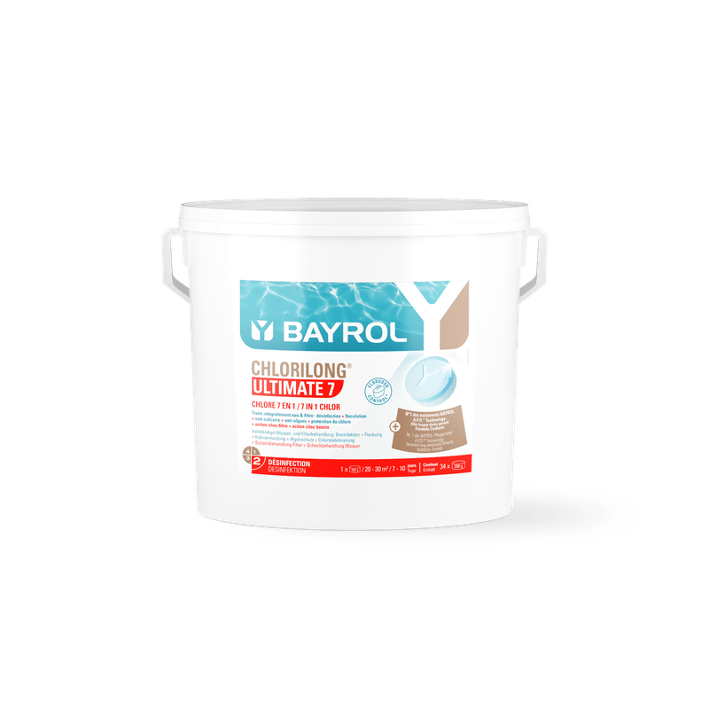 BAYROL Chlorilong® ULTIMATE7 tweefasige chloortabletten met 7 functies