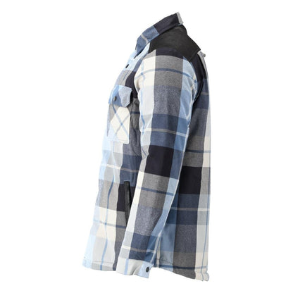 Overhemd, geruit, voering van vezelbont, thermoshirt