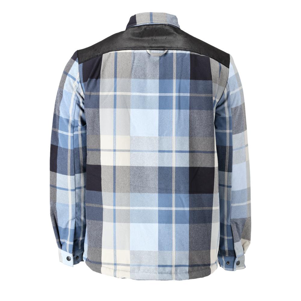 Overhemd, geruit, voering van vezelbont, thermoshirt