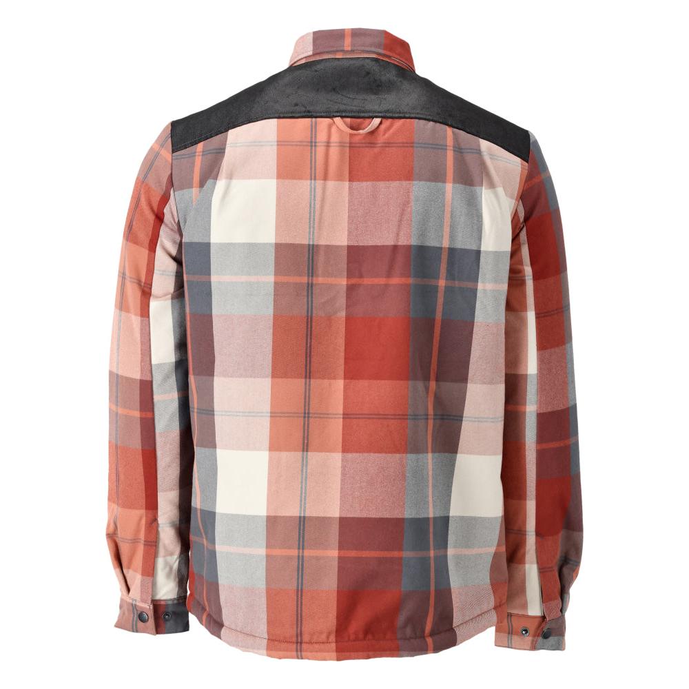 Overhemd, geruit, voering van vezelbont, thermoshirt
