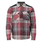 Overhemd, geruit, voering van vezelbont, thermoshirt