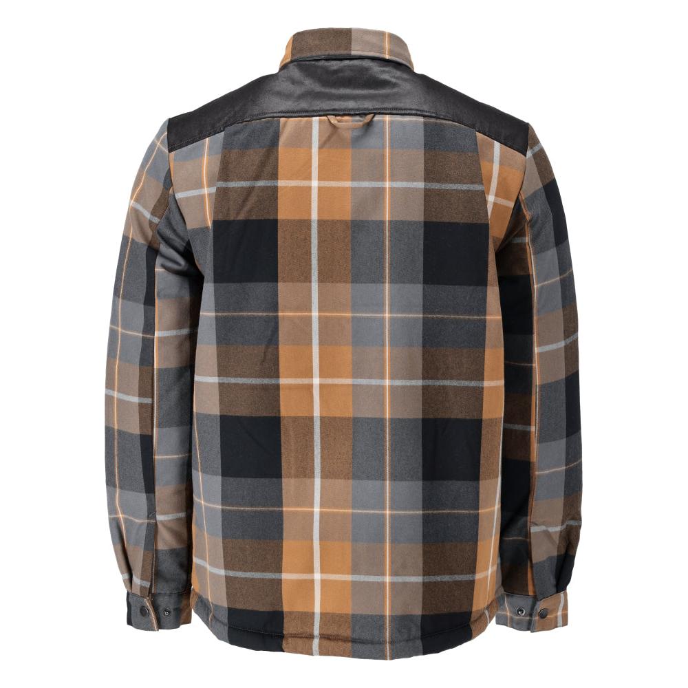 Overhemd, geruit, voering van vezelbont, thermoshirt