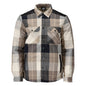 Overhemd, geruit, voering van vezelbont, thermoshirt