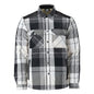 Overhemd, geruit, voering van vezelbont, thermoshirt
