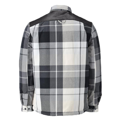 Overhemd, geruit, voering van vezelbont, thermoshirt