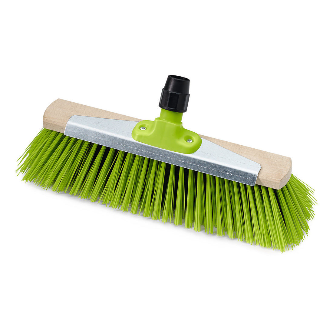 Der Nölle Profi Brush Prestige Universalbesen 40 cm verfügt über einen robusten Buchenholz-Körper, leuchtend grüne Elastonborsten, eine Metallstützplatte und einen schwarzen Kunststoffstielaufsatz. Marke: Nölle Profi Pinsel Bürsten- & Pinseltechnik e.K.