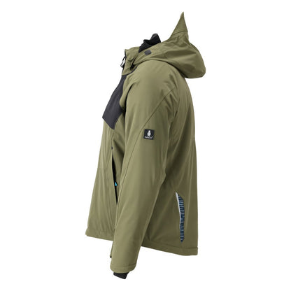 Winterjas met CLIMASCOT®, waterdichte winterjas, mosgroen/zwart