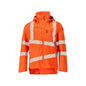 Hardshelljack met lichte voering, fluo oranje