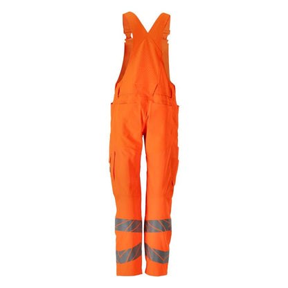 Tuinbroek, kniezakken, stretch inzetstukken Tuinbroek, signalisatie oranje