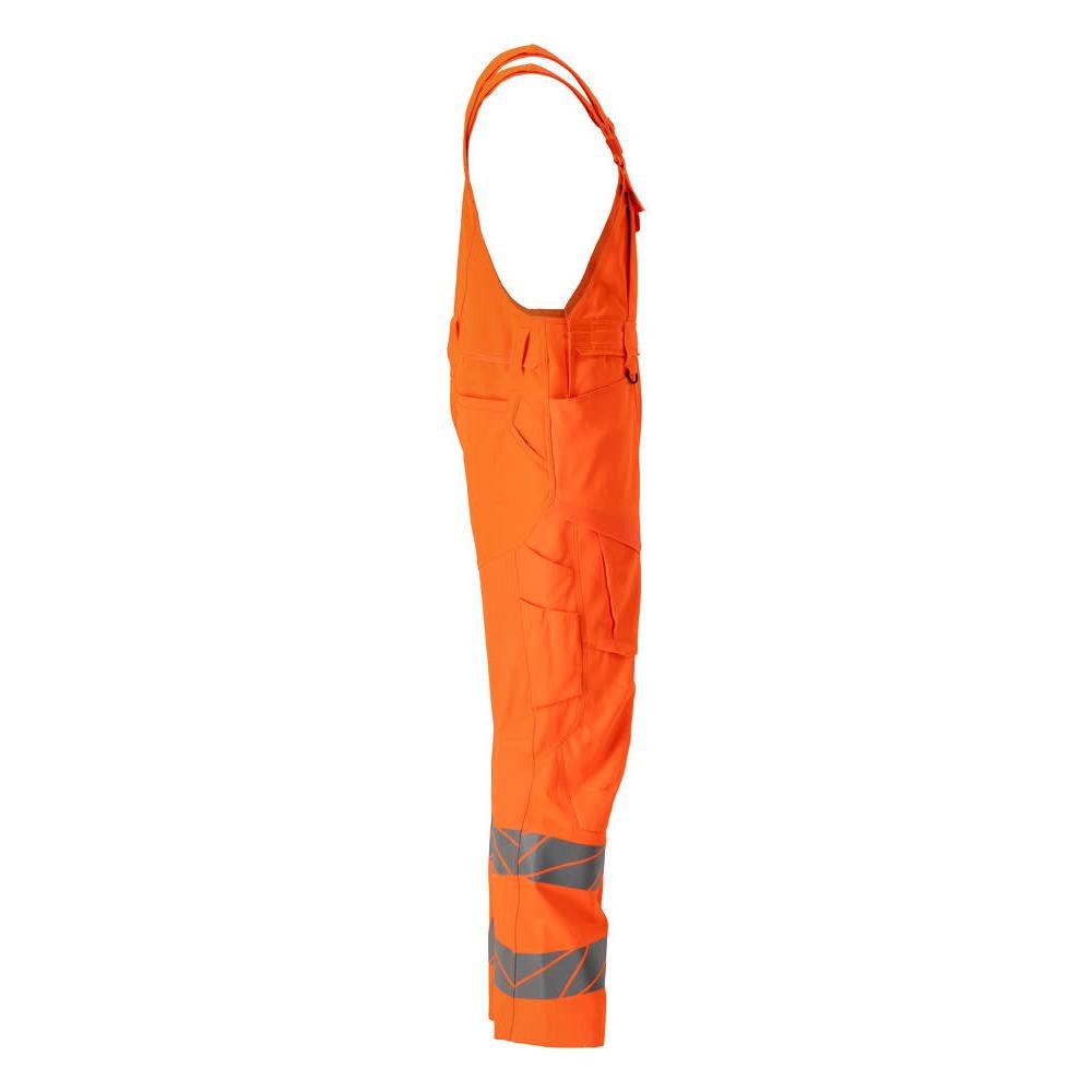 Tuinbroek, kniezakken, stretch inzetstukken Tuinbroek, signalisatie oranje