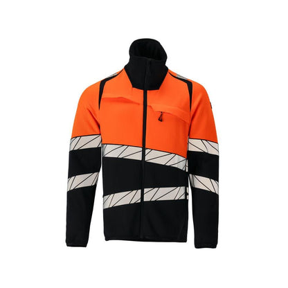 Fleece trui met microfleece jack met ritssluiting