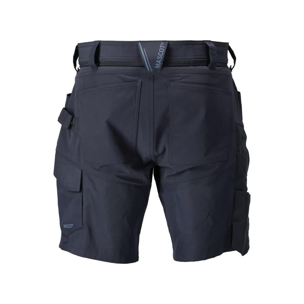Shorts, lichtgewicht shorts, zwart-blauw