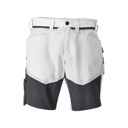 Shorts, lichtgewicht short, wit/antracietgrijs