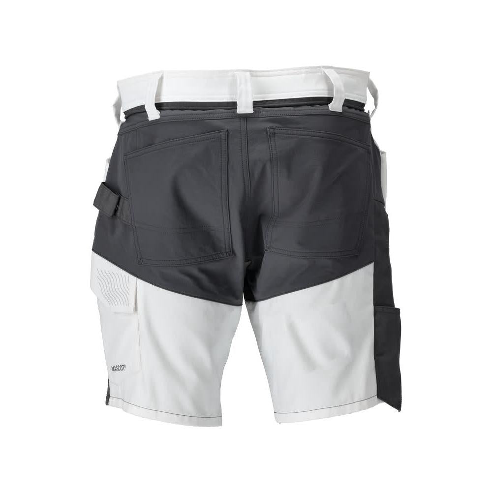 Shorts, lichtgewicht short, wit/antracietgrijs