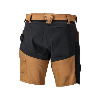 Shorts, lichtgewicht shorts, notenbruin/zwart