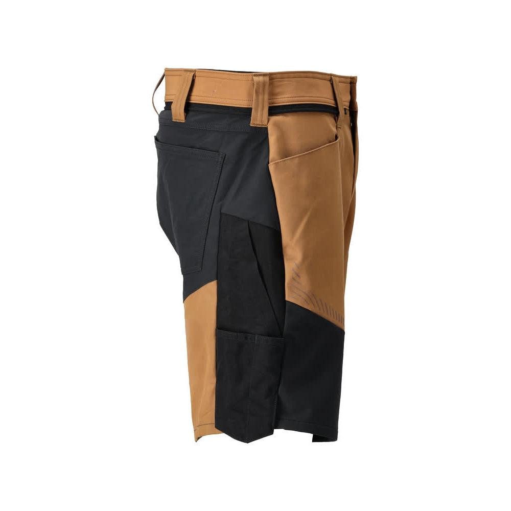Shorts, lichtgewicht shorts, notenbruin/zwart