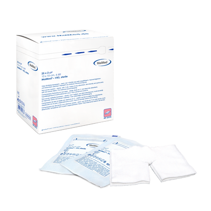 MaiMed-VKS-steriele fleece-spleetkompressen, 25x2 stuks/doos