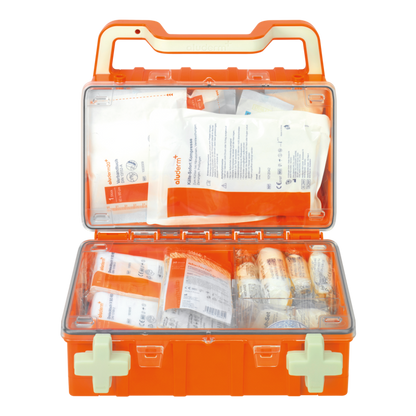 EHBO-doos oranje DYNAMIC-GLOW S standaard DIN 13157 | Koffer (1 stuk)