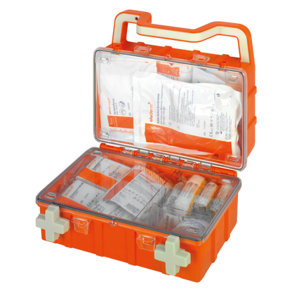 EHBO-doos oranje DYNAMIC-GLOW S standaard DIN 13157 | Koffer (1 stuk)