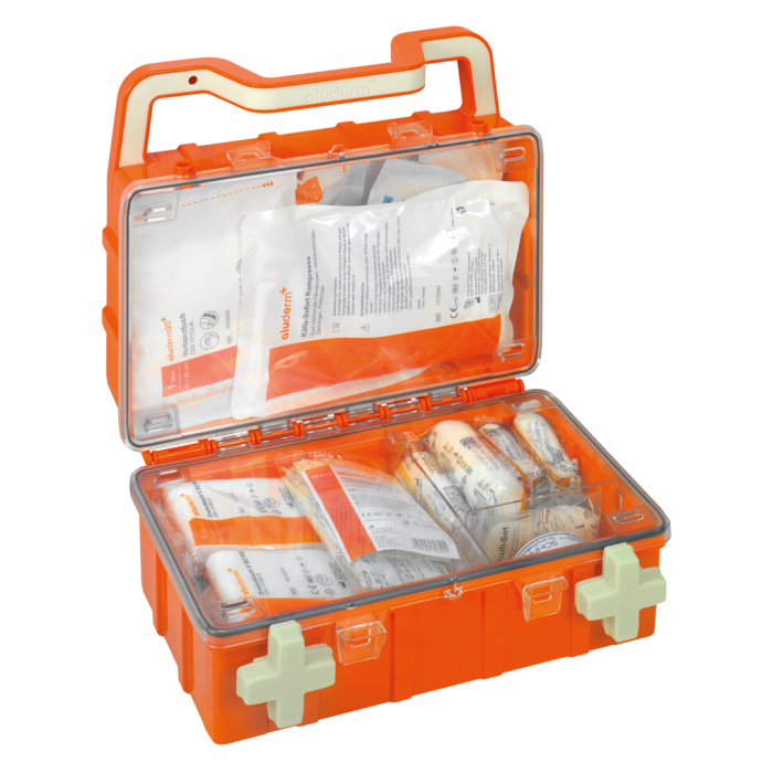 EHBO-doos oranje DYNAMIC-GLOW S standaard DIN 13157 | Koffer (1 stuk)