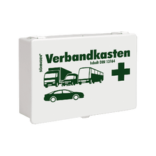 Eerstehulpdoos voor in de auto, model ST, wit, met standaardinhoud volgens DIN 13164