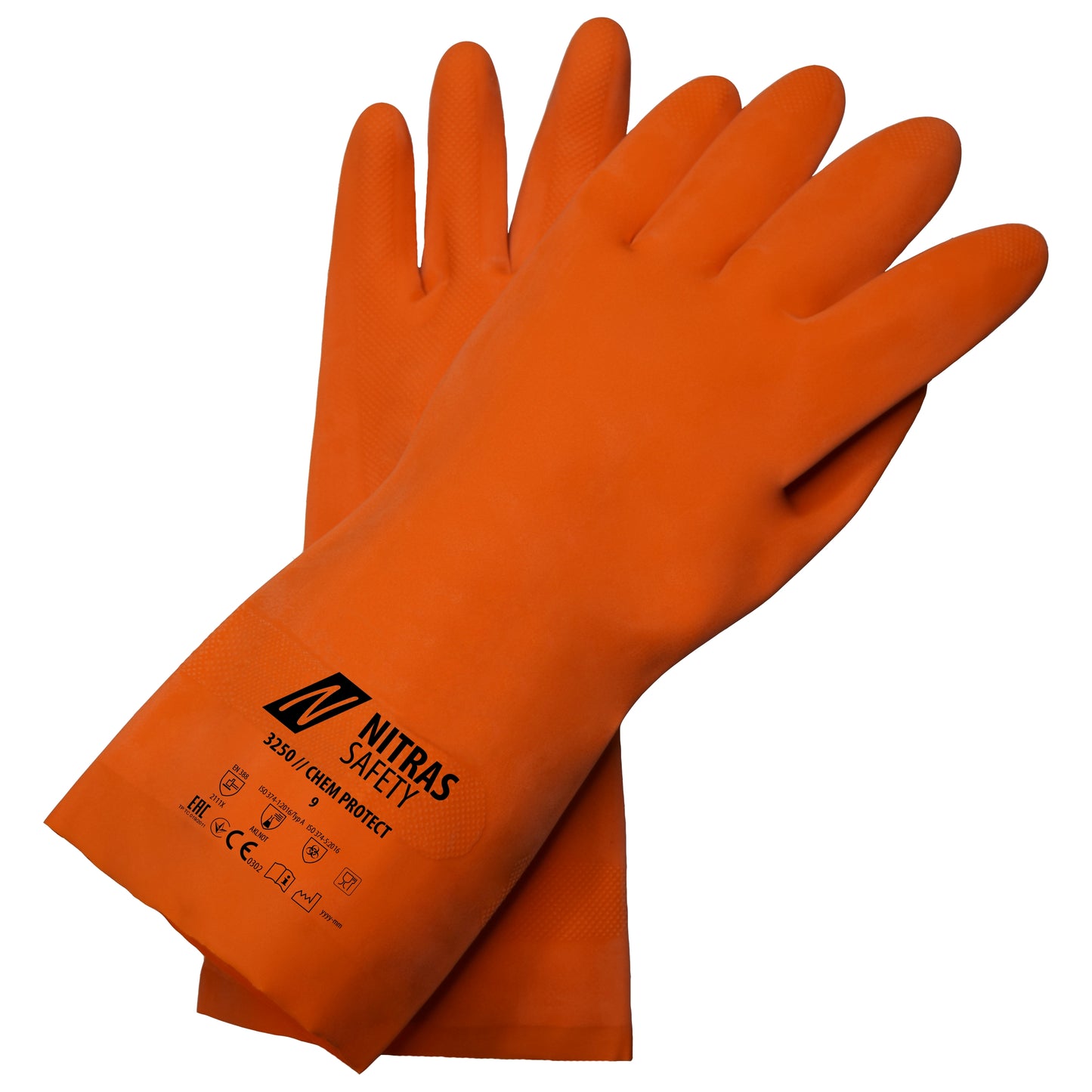 NITRAS CHEM PROTECT, handschoenen voor chemische bescherming, oranje
