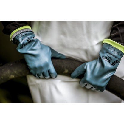 NITRAS GREEN BARRIER CUT, handschoenen voor chemische bescherming, benzine