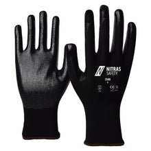 NITRAS nylon handschoenen, zwart