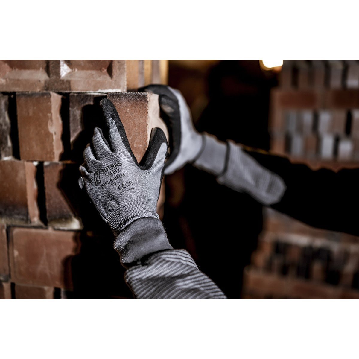 NITRAS NYLOFLEX, montagehandschoenen, grijs/zwart