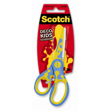De Scotch™ DECO kinderschaar van 3M Deutschland GmbH (groen, blauw of roze), 13 cm, afgeronde punten, voor kinderen vanaf 6 jaar-ideaal voor knutselprojecten-wordt afzonderlijk aangeboden in een blister op gekleurd karton.