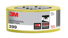3M™ 399 betonweefseltape, geel, 44 mm x 50 m, 1 rol/pak | Pak (1 rol)