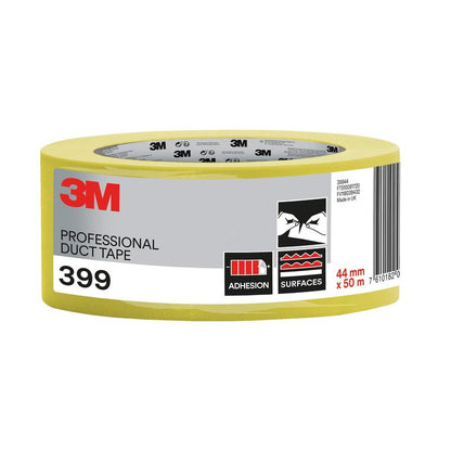 3M™ 399 betonweefseltape, geel, 44 mm x 50 m, 1 rol/pak | Pak (1 rol)